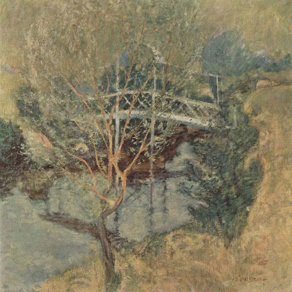 John Henry Twachtman The White Bridge, oil painting picture